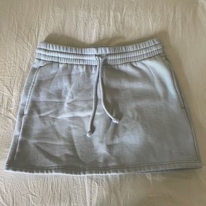 NWOT Aritzia Pale Blue Sweatfleece Skirt